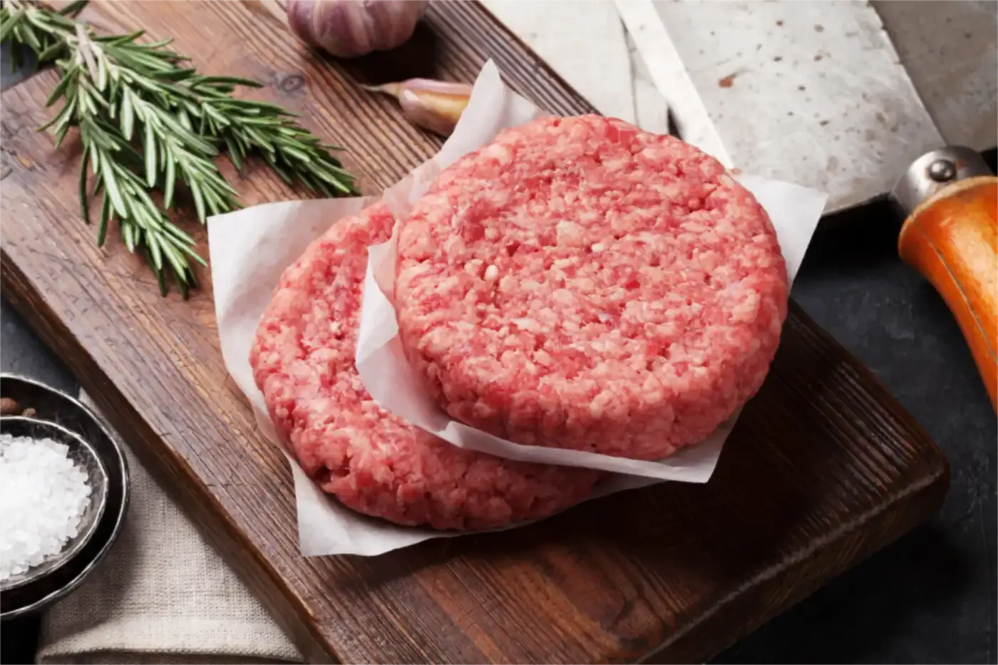 Hamburger meat patties
